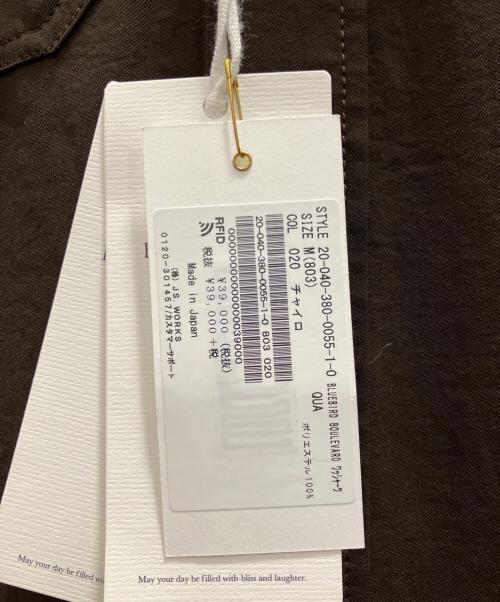 BLUEBIRD BOULEVARD（ブルーバードブルバード）BLUEBIRD BOULEVARD (ブルーバードブルバード) ワッシャーツイルドレス ブラウン サイズ:SIZE Mの古着・服飾アイテム