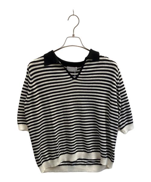 THE NEWHOUSE（ザ ニューハウス）THE NEWHOUSE (ザ ニューハウス) ESCALE TOP ブラック サイズ:Ｓの古着・服飾アイテム