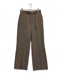 journal standard L'essage（ジャーナルスタンダード レサージュ）の古着「ツイードパンツ」｜ブラウン