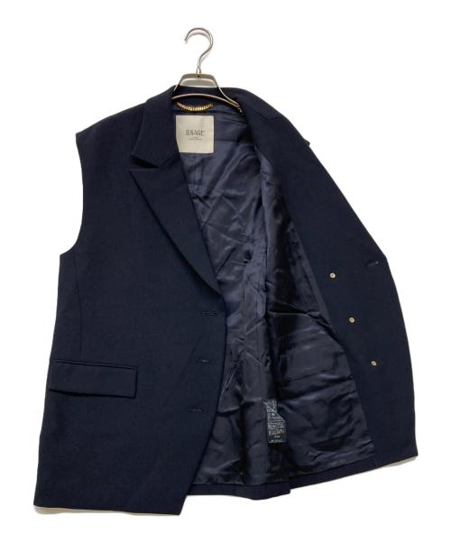 journal standard L'essage（ジャーナルスタンダード レサージュ）journal standard L'essage (ジャーナルスタンダード レサージュ) オーナメントボタンベスト ネイビー サイズ:-の古着・服飾アイテム