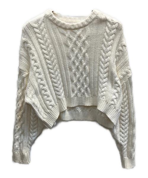 THE NEWHOUSE（ザ ニューハウス）THE NEWHOUSE (ザ ニューハウス) MORTON SWEATER ホワイト サイズ:フリーの古着・服飾アイテム
