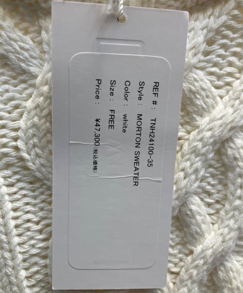 THE NEWHOUSE（ザ ニューハウス）THE NEWHOUSE (ザ ニューハウス) MORTON SWEATER ホワイト サイズ:フリーの古着・服飾アイテム