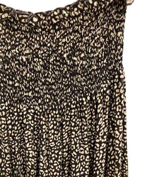 LUSANA（ルサーナ）LUSANA (ルサーナ) RUFFLE TIRED MAXI SKIRT ブラウン サイズ:Ｓの古着・服飾アイテム