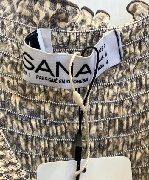 LUSANA（ルサーナ）LUSANA (ルサーナ) RUFFLE TIRED MAXI SKIRT ブラウン サイズ:Ｓの古着・服飾アイテム