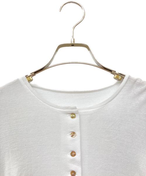 SANA（サナ）SANA (サナ) 25SS CARDIGAN ホワイト サイズ:Fの古着・服飾アイテム