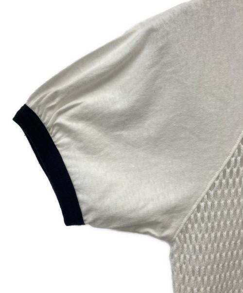 INSCRIRE（アンスクリア）INSCRIRE (アンスクリア) Mesh Raglan Tee ホワイト サイズ:M　の古着・服飾アイテム