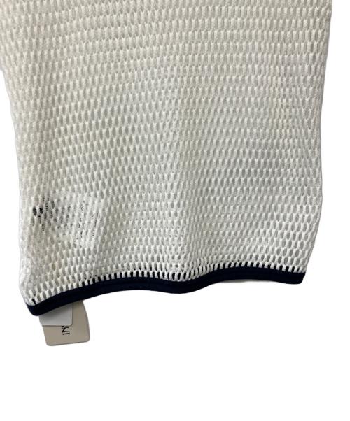 INSCRIRE（アンスクリア）INSCRIRE (アンスクリア) Mesh Raglan Tee ホワイト サイズ:M　の古着・服飾アイテム