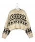 Ganni（ガニー）の古着「Chunky Graphic Wool Cropped」｜アイボリー
