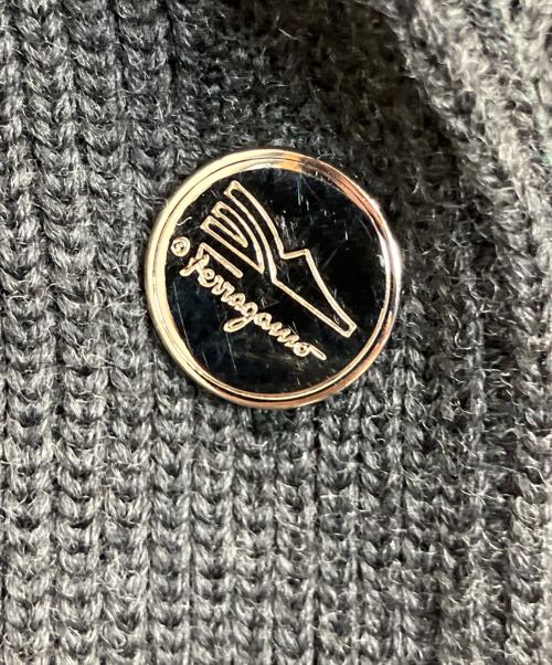 Salvatore Ferragamo（サルヴァトーレ フェラガモ）Salvatore Ferragamo (サルヴァトーレ フェラガモ) ニットジャケット グレー サイズ:XSの古着・服飾アイテム