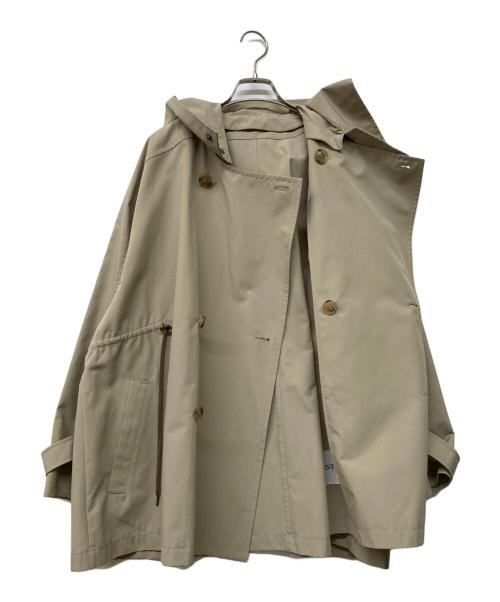 VACHEMENT（ヴァシュモン）VACHEMENT (ヴァシュモン) リサイクルシェルタフタ フード コート ベージュ サイズ:Freeの古着・服飾アイテム