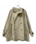 VACHEMENT（ヴァシュモン）の古着「リサイクルシェルタフタ フード コート」｜ベージュ