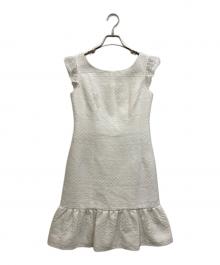 Rene（ルネ）の古着「レーススリーブワンピース」｜ホワイト