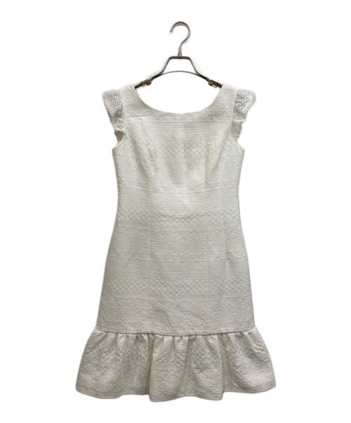 Rene（ルネ）Rene (ルネ) レーススリーブワンピース ホワイト サイズ:36の古着・服飾アイテム