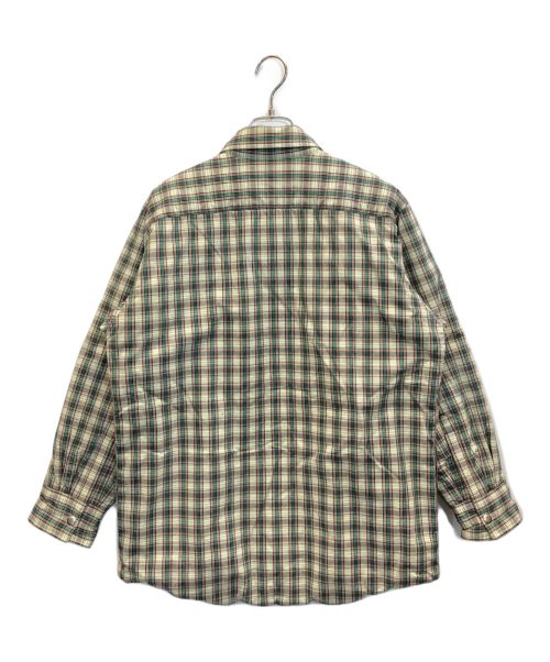 beautiful people（ビューティフルピープル）beautiful people (ビューティフルピープル) tartan check oxford quilting shirt グリーン サイズ:34の古着・服飾アイテム