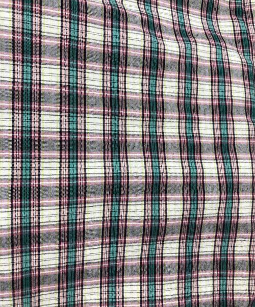 beautiful people（ビューティフルピープル）beautiful people (ビューティフルピープル) tartan check oxford quilting shirt グリーン サイズ:34の古着・服飾アイテム