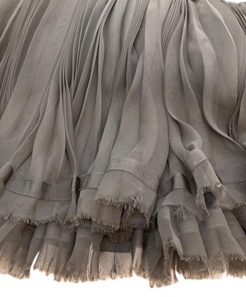 sacai（サカイ）sacai (サカイ) シフォンプリーツ切替ワンピース ブラック サイズ:1の古着・服飾アイテム