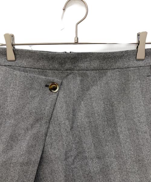 SPORT MAX（スポーツマックス）SPORT MAX (スポーツマックス) ラップデザインスカート グレー サイズ:SIZE 38の古着・服飾アイテム