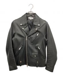 BEAUTY&YOUTH UNITED ARROWS（ビューティーアンドユースユナイテッドアローズ）の古着「シープ ダブルライダースジャケット」｜ブラック