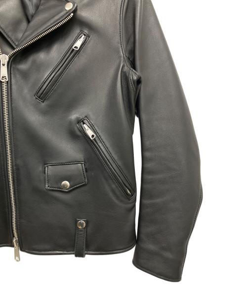 BEAUTY&YOUTH UNITED ARROWS（ビューティーアンドユースユナイテッドアローズ）BEAUTY&YOUTH UNITED ARROWS (ビューティーアンドユースユナイテッドアローズ) シープ ダブルライダースジャケット ブラック サイズ:Sの古着・服飾アイテム