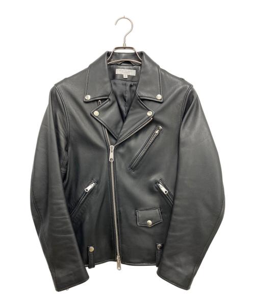 BEAUTY&YOUTH UNITED ARROWS（ビューティーアンドユースユナイテッドアローズ）BEAUTY&YOUTH UNITED ARROWS (ビューティーアンドユースユナイテッドアローズ) シープ ダブルライダースジャケット ブラック サイズ:Sの古着・服飾アイテム