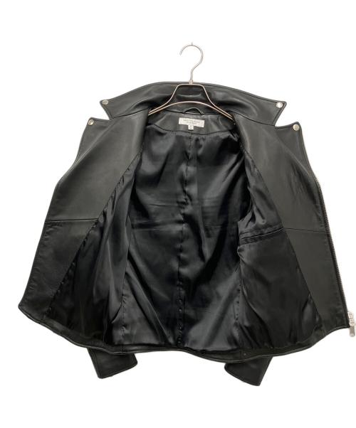 BEAUTY&YOUTH UNITED ARROWS（ビューティーアンドユースユナイテッドアローズ）BEAUTY&YOUTH UNITED ARROWS (ビューティーアンドユースユナイテッドアローズ) シープ ダブルライダースジャケット ブラック サイズ:Sの古着・服飾アイテム