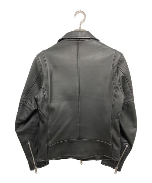BEAUTY&YOUTH UNITED ARROWS（ビューティーアンドユースユナイテッドアローズ）BEAUTY&YOUTH UNITED ARROWS (ビューティーアンドユースユナイテッドアローズ) シープ ダブルライダースジャケット ブラック サイズ:Sの古着・服飾アイテム