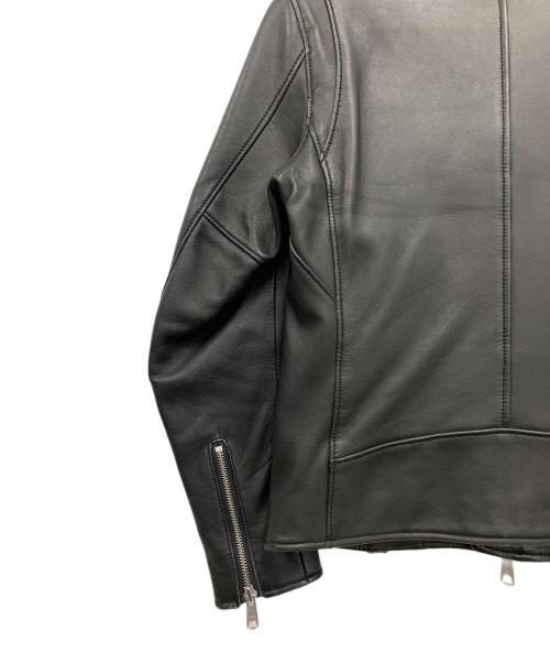 BEAUTY&YOUTH UNITED ARROWS（ビューティーアンドユースユナイテッドアローズ）BEAUTY&YOUTH UNITED ARROWS (ビューティーアンドユースユナイテッドアローズ) シープ ダブルライダースジャケット ブラック サイズ:Sの古着・服飾アイテム