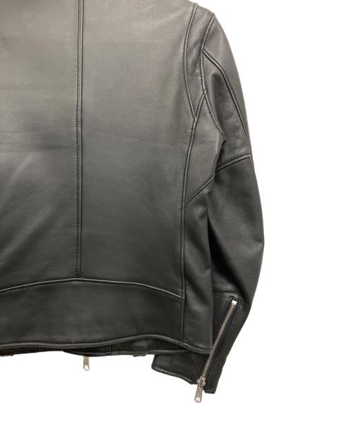 BEAUTY&YOUTH UNITED ARROWS（ビューティーアンドユースユナイテッドアローズ）BEAUTY&YOUTH UNITED ARROWS (ビューティーアンドユースユナイテッドアローズ) シープ ダブルライダースジャケット ブラック サイズ:Sの古着・服飾アイテム