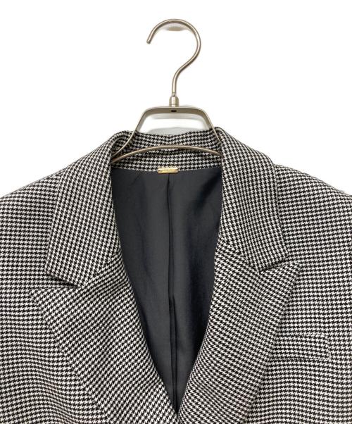 Mila Owen（ミラオーウェン）Mila Owen (ミラオーウェン) 金釦チェックダブルブレザージャケット ホワイト×ブラック サイズ:0の古着・服飾アイテム