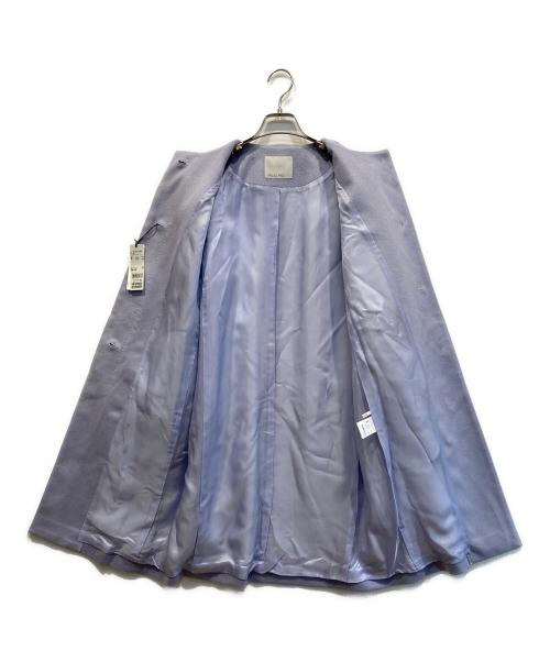 INED CLARO（イネドクラロ）INED CLARO (イネドクラロ) ノーカラーカシミヤコート ラベンダー サイズ:9の古着・服飾アイテム