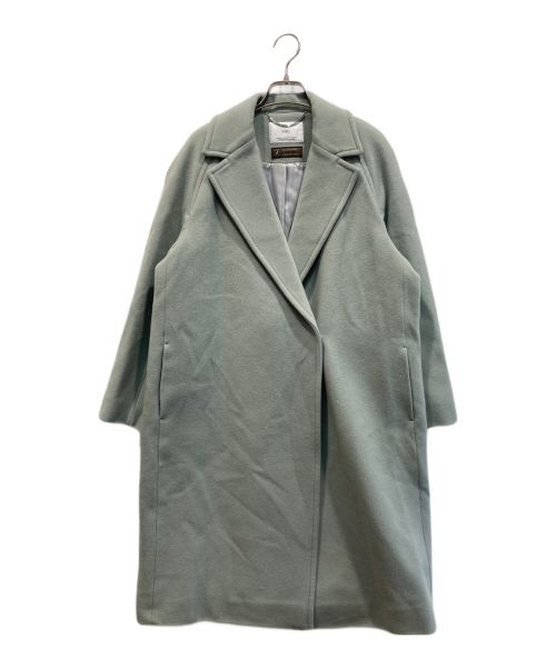 INED（イネド）INED (イネド) テーラードカラーコート グリーン サイズ:9の古着・服飾アイテム