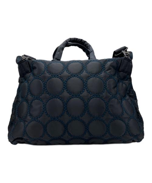 PORTER（ポーター）PORTER (ポーター) mina perhonen (ミナ ペルホネン) 2WAY SHORT HELMET BAG ネイビーの古着・服飾アイテム