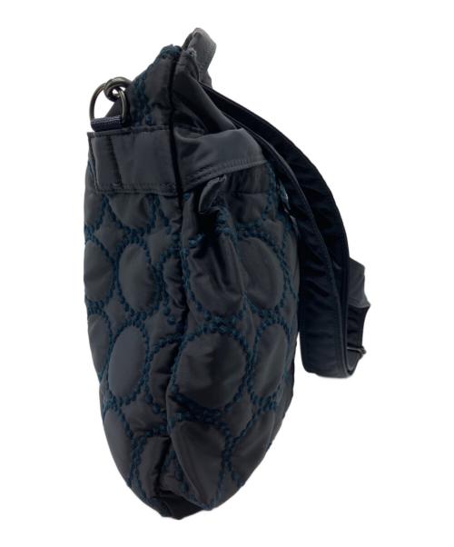 PORTER（ポーター）PORTER (ポーター) mina perhonen (ミナ ペルホネン) 2WAY SHORT HELMET BAG ネイビーの古着・服飾アイテム