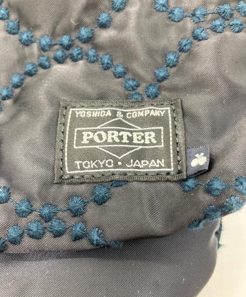 PORTER（ポーター）PORTER (ポーター) mina perhonen (ミナ ペルホネン) 2WAY SHORT HELMET BAG ネイビーの古着・服飾アイテム