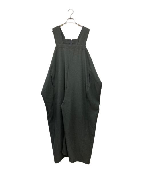 gomme（ゴム）gomme (ゴム) Pリノンワイドオールインワン グレー サイズ:Mの古着・服飾アイテム