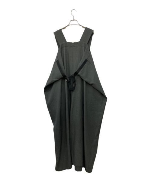 gomme（ゴム）gomme (ゴム) Pリノンワイドオールインワン グレー サイズ:Mの古着・服飾アイテム