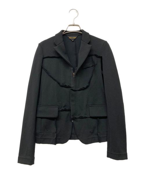 COMME des GARCONS（コムデギャルソン）COMME des GARCONS (コムデギャルソン) カッティングデザイン エステルジャケット ブラック サイズ:Sの古着・服飾アイテム