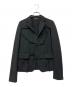 COMME des GARCONS（コムデギャルソン）の古着「カッティングデザイン エステルジャケット」｜ブラック