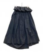 TAO COMME des GARCONSタオ コムデギャルソン）の古着「ウール縮絨ラップスカート」｜ブラック