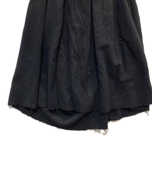 TAO COMME des GARCONS（タオ コムデギャルソン）TAO COMME des GARCONS (タオ コムデギャルソン) ウール縮絨ラップスカート ブラック サイズ:Ｓの古着・服飾アイテム