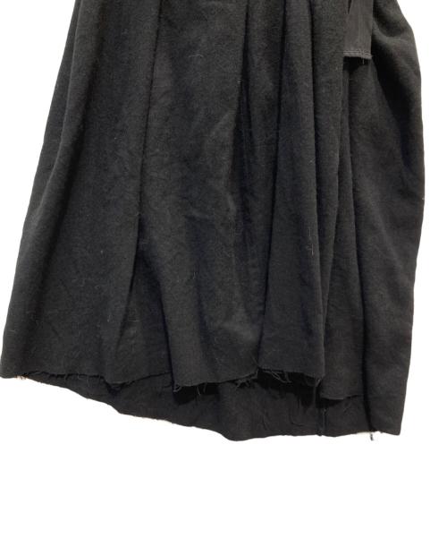 TAO COMME des GARCONS（タオ コムデギャルソン）TAO COMME des GARCONS (タオ コムデギャルソン) ウール縮絨ラップスカート ブラック サイズ:Ｓの古着・服飾アイテム