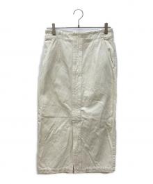 BEIGE（ベイジ）の古着「VICTOR デニムスカート」｜アイボリー