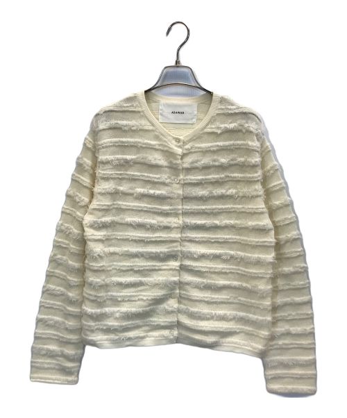 ADAWAS（アダワス）ADAWAS (アダワス) FRINGE KNIT CARDIGAN アイボリー サイズ:Fの古着・服飾アイテム