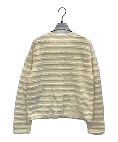 ADAWAS（アダワス）ADAWAS (アダワス) FRINGE KNIT CARDIGAN アイボリー サイズ:Fの古着・服飾アイテム