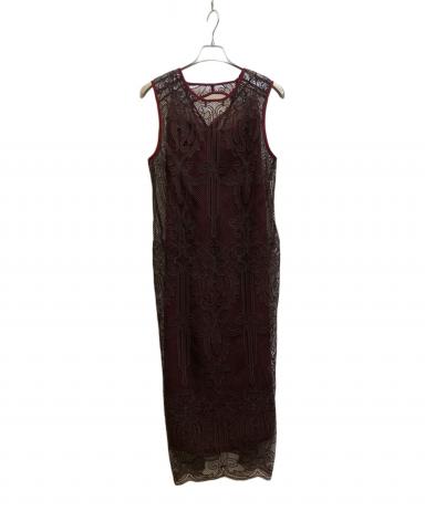 中古・古着通販】ANDRESD (アンドレスド) chemical lace zipper dress