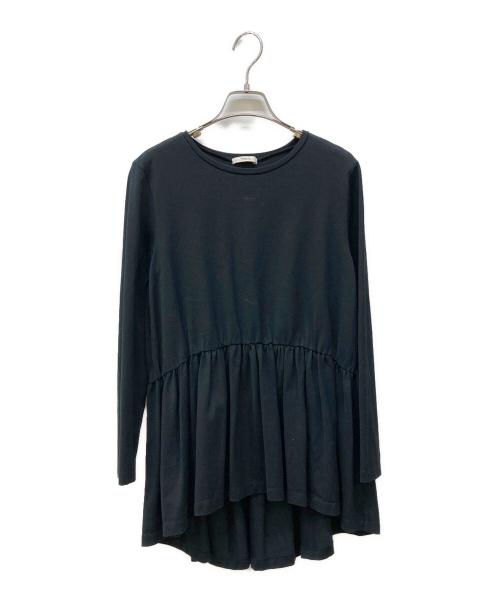 LE PHIL（ル フィル）LE PHIL (ル フィル) ペプラムトップス ブラック サイズ:FREEの古着・服飾アイテム