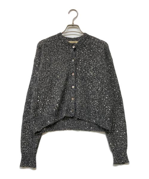 Curensology（カレンソロジー）Curensology (カレンソロジー) スパンコールショートカーディガン ブラック サイズ:Fの古着・服飾アイテム