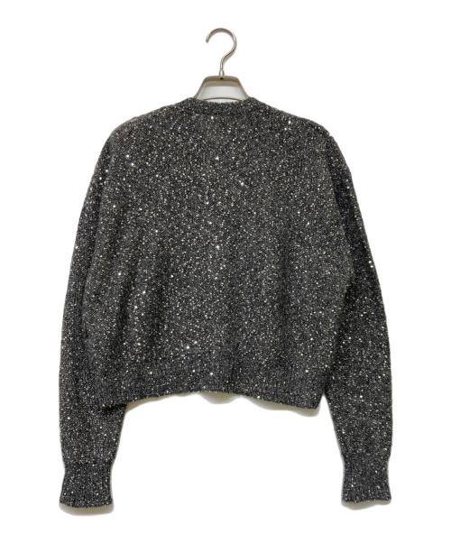 Curensology（カレンソロジー）Curensology (カレンソロジー) スパンコールショートカーディガン ブラック サイズ:Fの古着・服飾アイテム