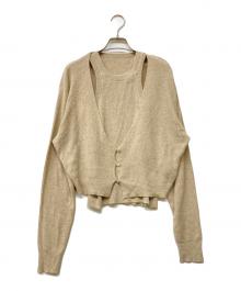 Katrin TOKYO（カトリーン トーキョー）の古着「cup-in knit ensemble」｜ヘザーブラウン