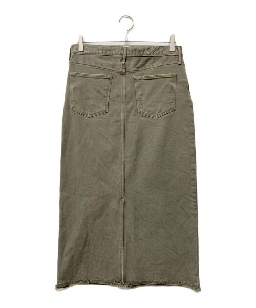 upper hights（アッパーハイツ）upper hights (アッパーハイツ) THE CAMPBELL ストレッチスカート カーキ サイズ:2の古着・服飾アイテム